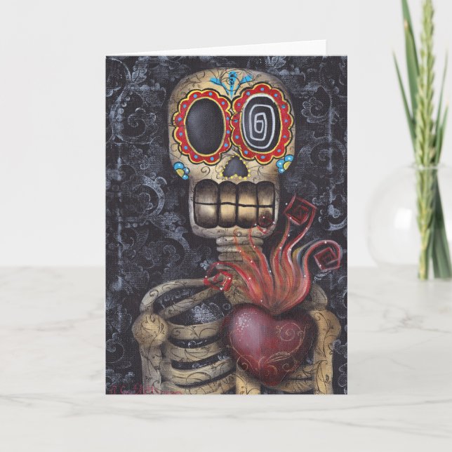 Carte Sacred Heart Day of the Dead (Devant)