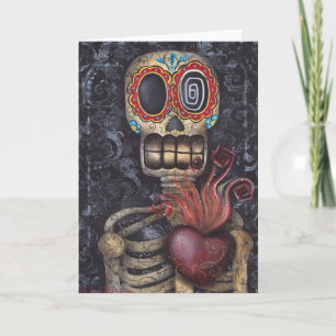 Carte Sacred Heart Day of the Dead