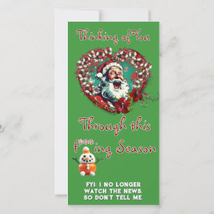 Carte Sad Père Noël Be Happy (à partir de 1 personne) Ca