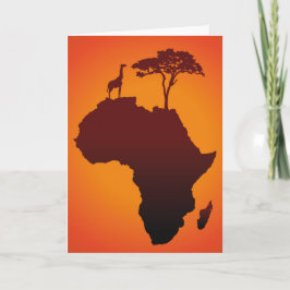 Carte Safari Africaine - Carte de voeux