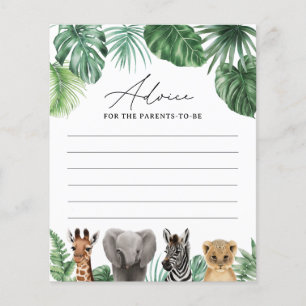 Carte Safari Baby shower