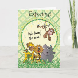 Carte Safari Jungle Baby Animaux