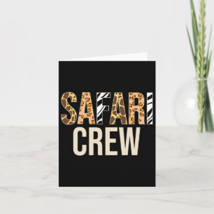 Carte Safari Squad Animaux Zoo Faune Zoo Halloween Co