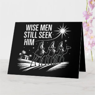 Carte Sages cherchent encore Lui Noël chrétien Jésus