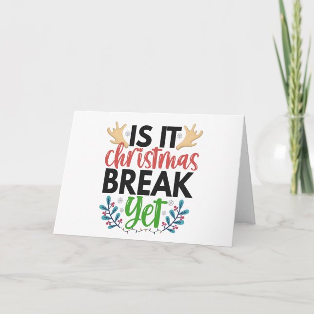 Carte S'agit-il de vacances de Noël, mais drôle élève sc (Devant)