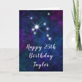 Carte Sagittarius Zodiac Constellation Joyeux anniversai