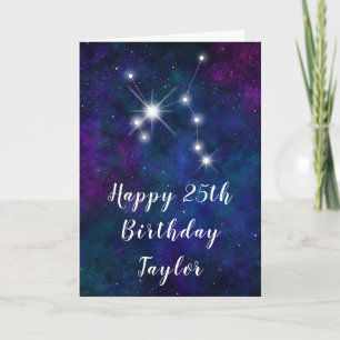 Carte Sagittarius Zodiac Constellation Joyeux anniversai