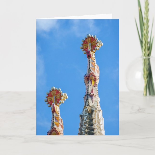 Carte Sagrada Familia à Barcelone, Espagne (Devant)