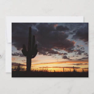 Carte Saguaro Sunset III Arizona Desert Paysage