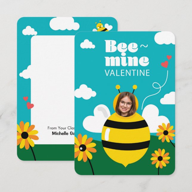 Carte Saint-Abee Mine Saint-Valentin pour enfants (Devant / Derrière)