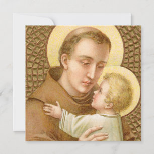 Carte Saint Antoine de Padoue et le Christ Enfant (JM 05