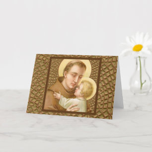 Carte Saint Antoine de Padoue et le Christ Enfant (JM 05