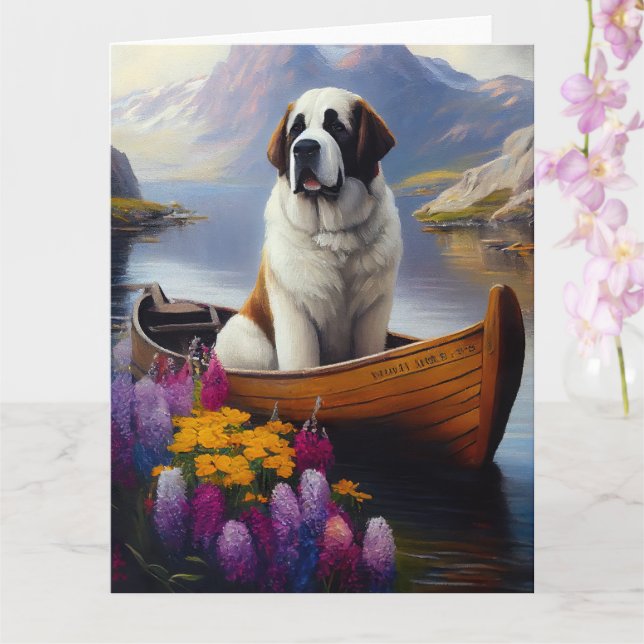 Carte Saint Bernard à la pagaie : Une aventure Pittoresq (Orchidée)