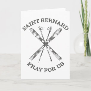 Carte Saint Bernard De Montjoux Neige Ski Cadeaux Hiver 