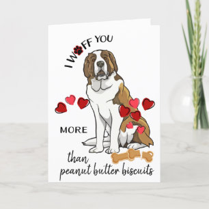 Carte Saint-Bernard de votre amour pour les chiens