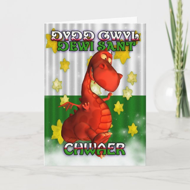 Carte Saint-David, Welsh Card, Dydd Gwyl Dewi Sant (Devant)