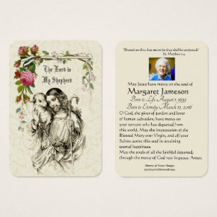 Carte Saint du Mémorial funéraire catholique de Jé