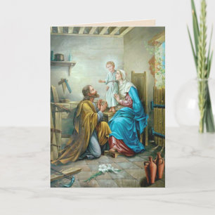 Carte Saint-Famille Anniversaire Occasion spéciale Catho