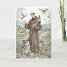 Carte Saint Francis of Assisi with Animals