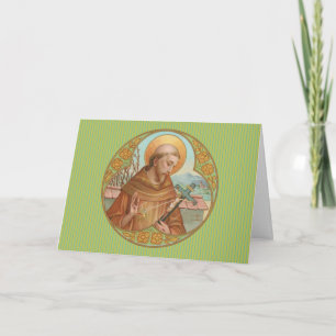 Carte Saint François d'Assise (BK 002) Salutation blanch