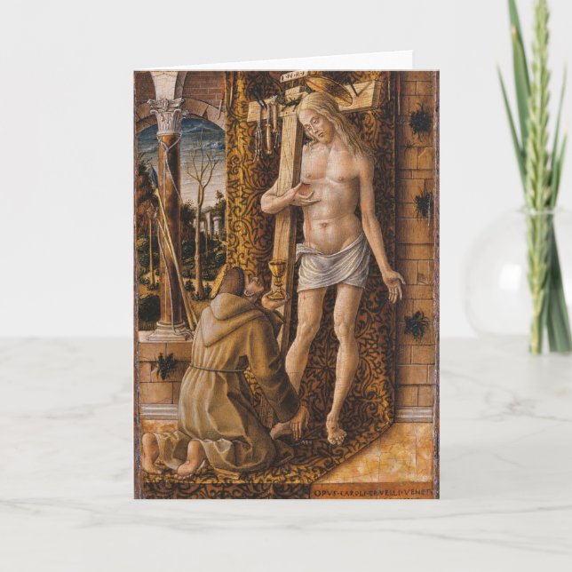 Carte Saint François d'Assise Prière Christ (Devant)