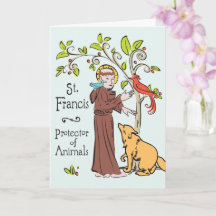 Carte Saint François, Protecteur des Animaux pour