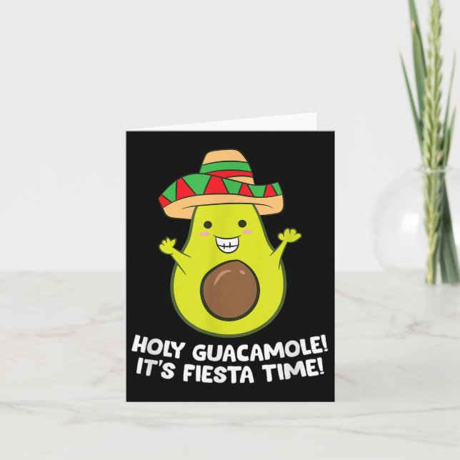 Carte Saint Guacamole Son Fête Cinco De Mayo Avoca (Devant)