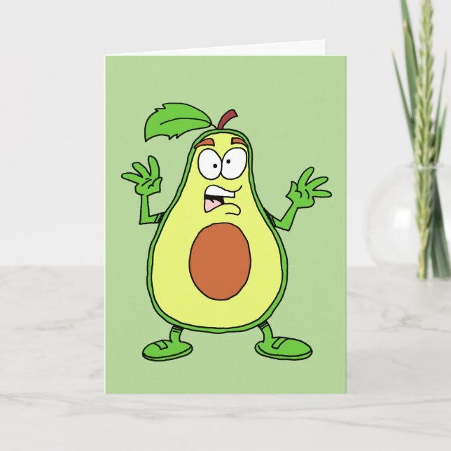 Carte Saint Guacamole ! Vous avez 80 ans ! Amusant 80ème (Devant)