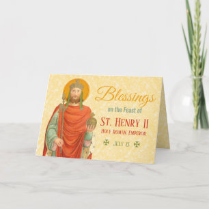 Carte Saint Henri II, Empereur (BBS 10) Prière le jour d