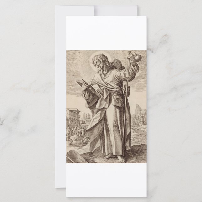 Carte Saint Jacques le Majeur un des Douze Apôtres (Devant)