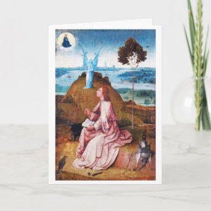 Carte Saint Jean l'évangéliste sur Patmos, Bosch