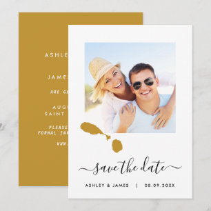 Carte Saint-Kitts-et-Nevis Mariage photo Enregistr