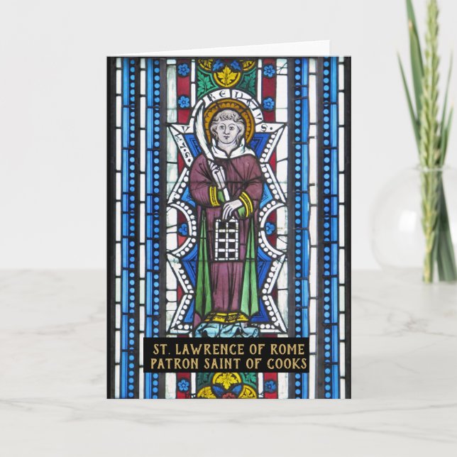 Carte Saint-Laurent de Rome, Patron Saint des Cuisiniers (Devant)