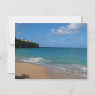 Carte Saint Lucia Beach Paysage tropical