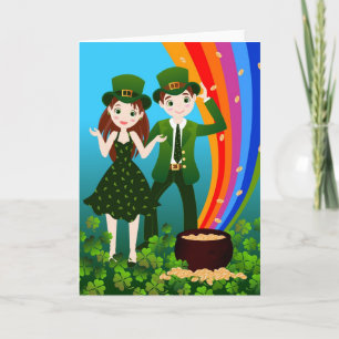 Carte Saint Patrick Day Fête des enfants