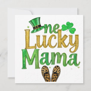 Carte Saint Patrick porte-bonheur Mama