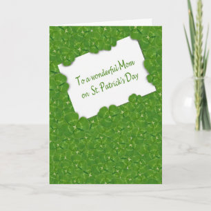 Carte Saint Patrick pour maman