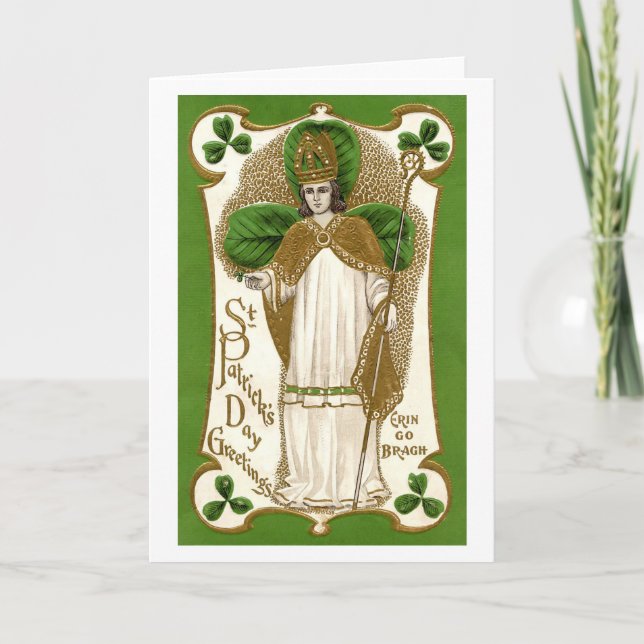 Carte Saint Patrick, Shamrock (Devant)