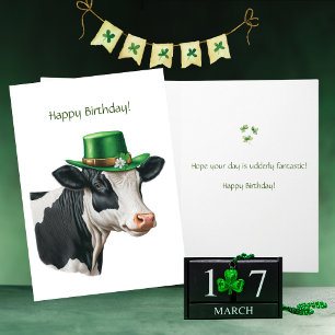 Carte Saint Patrick's Day 17 mars Anniversaire