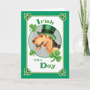 Carte Saint Patrick's Day Airedale