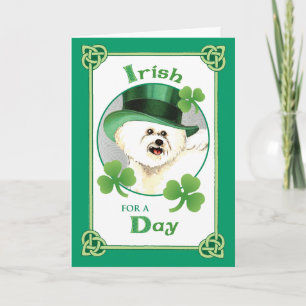 Carte Saint Patrick's Day Bichon