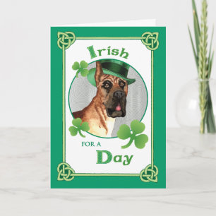 Carte Saint Patrick's Day Great Dane
