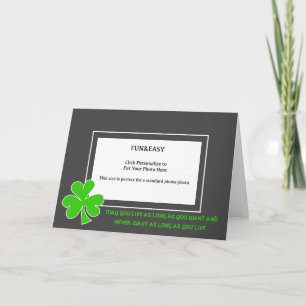 Carte Saint-Patricks Day Irish Proverbe Photo