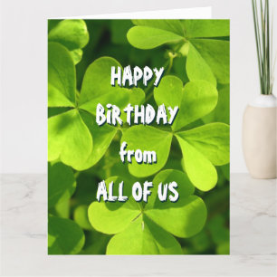 Carte Saint Patrick's Day Irlandais Anniversaire de tous