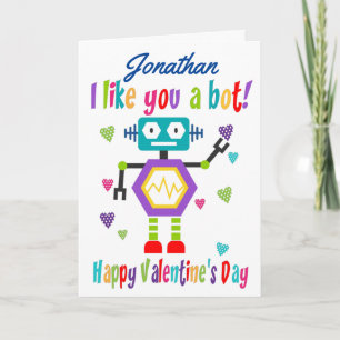 Carte Saint Robot Saint Valentin