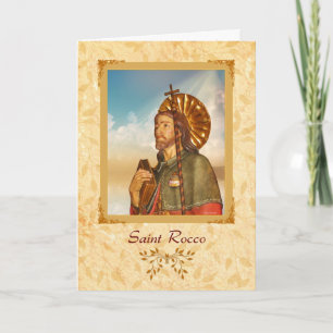 Carte Saint Rocco - Happy Feast Day Greeting Card