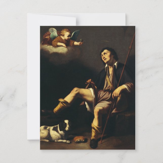 Carte Saint Roch et l'Ange par Guy François (Devant)