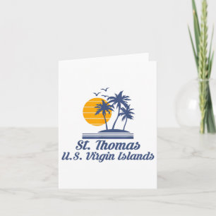 Carte Saint St Thomas Îles Vierges américaines Plage Car