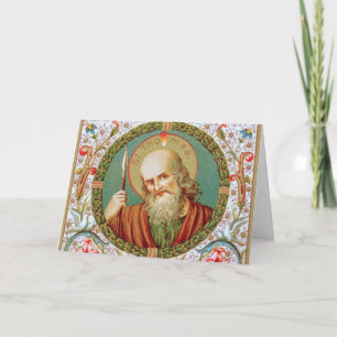 Carte Saint Thomas l'Apôtre (JMAS12) Salutation blanche