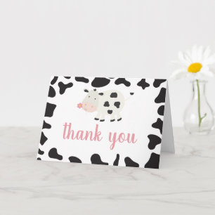 Carte Saint vache Je suis un rose En vichy marguerite Me